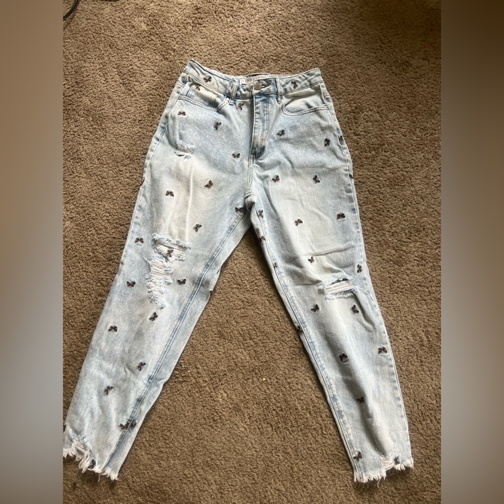 Tinseltown Sky Blue Denim Pants